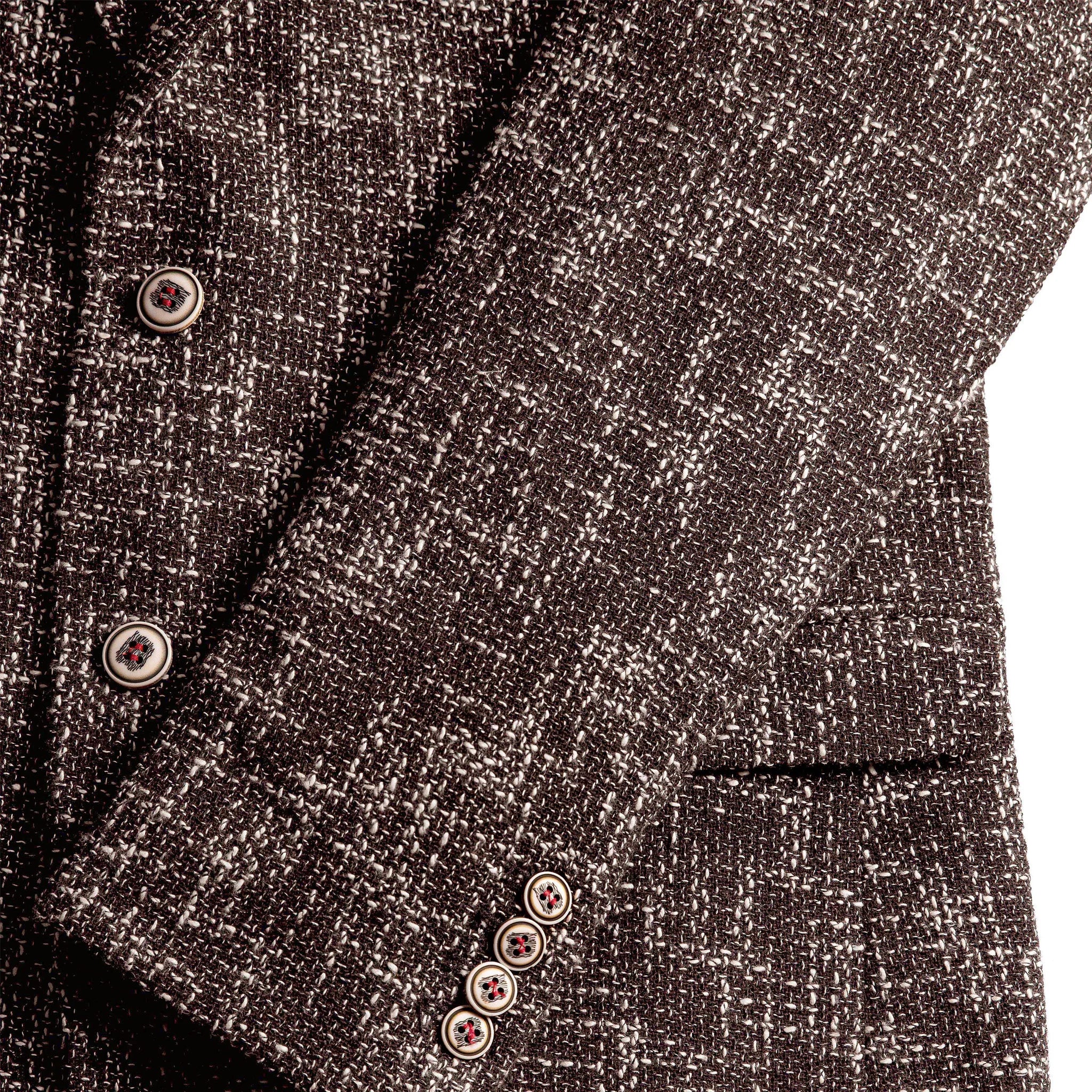 luxury mens black and white blazer