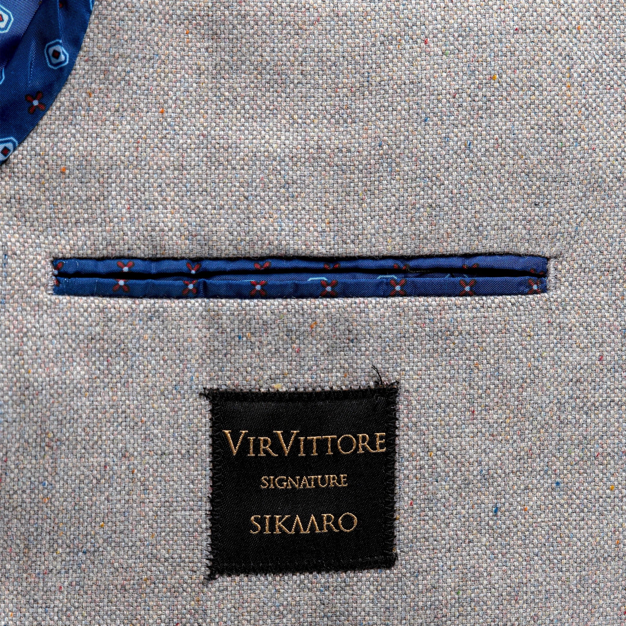 mens grey with black elbow patches wool blazer