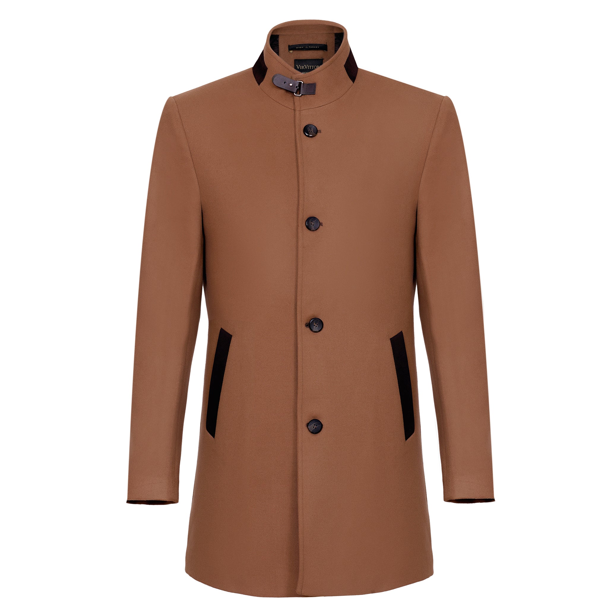 mens camel overcoat