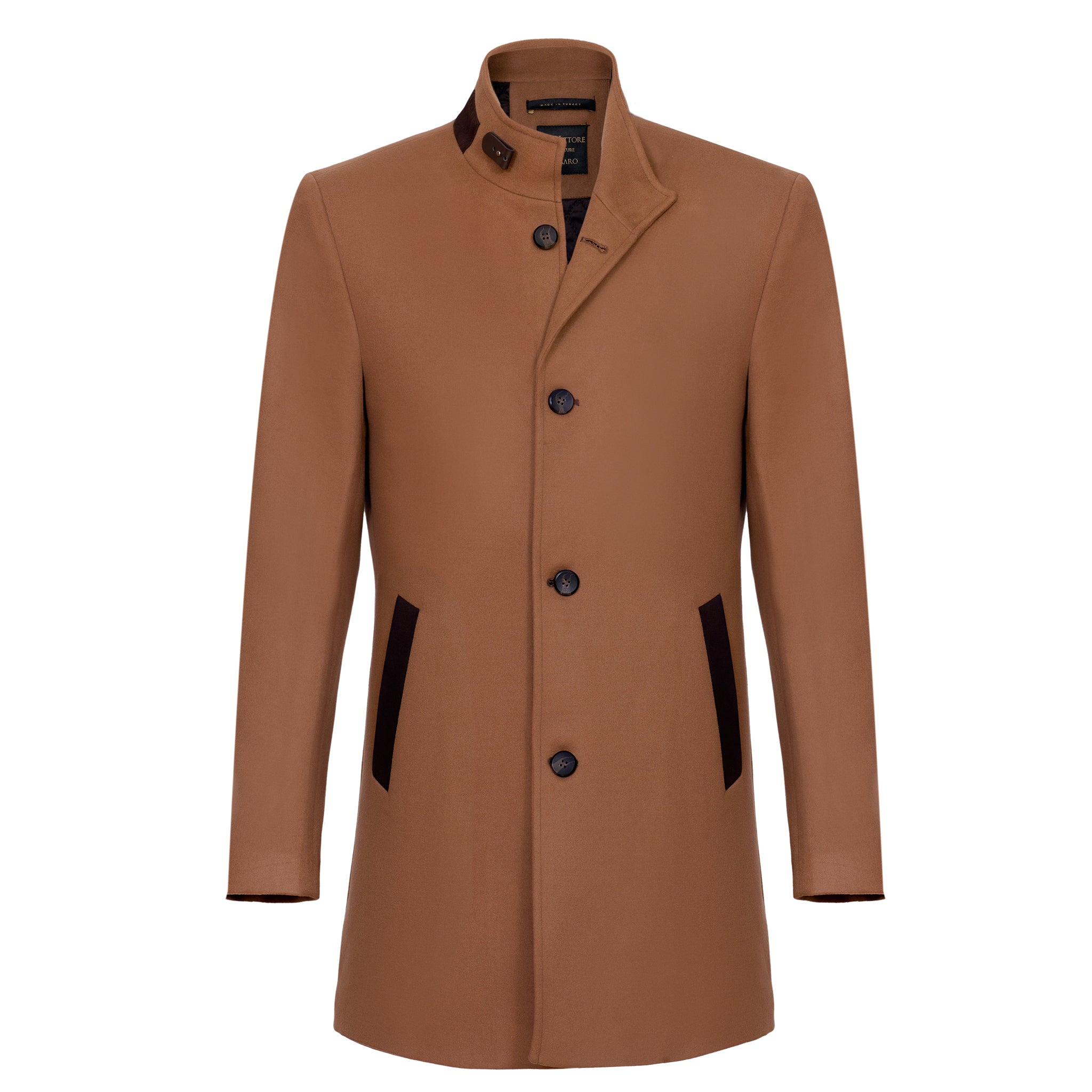 mens camel overcoat