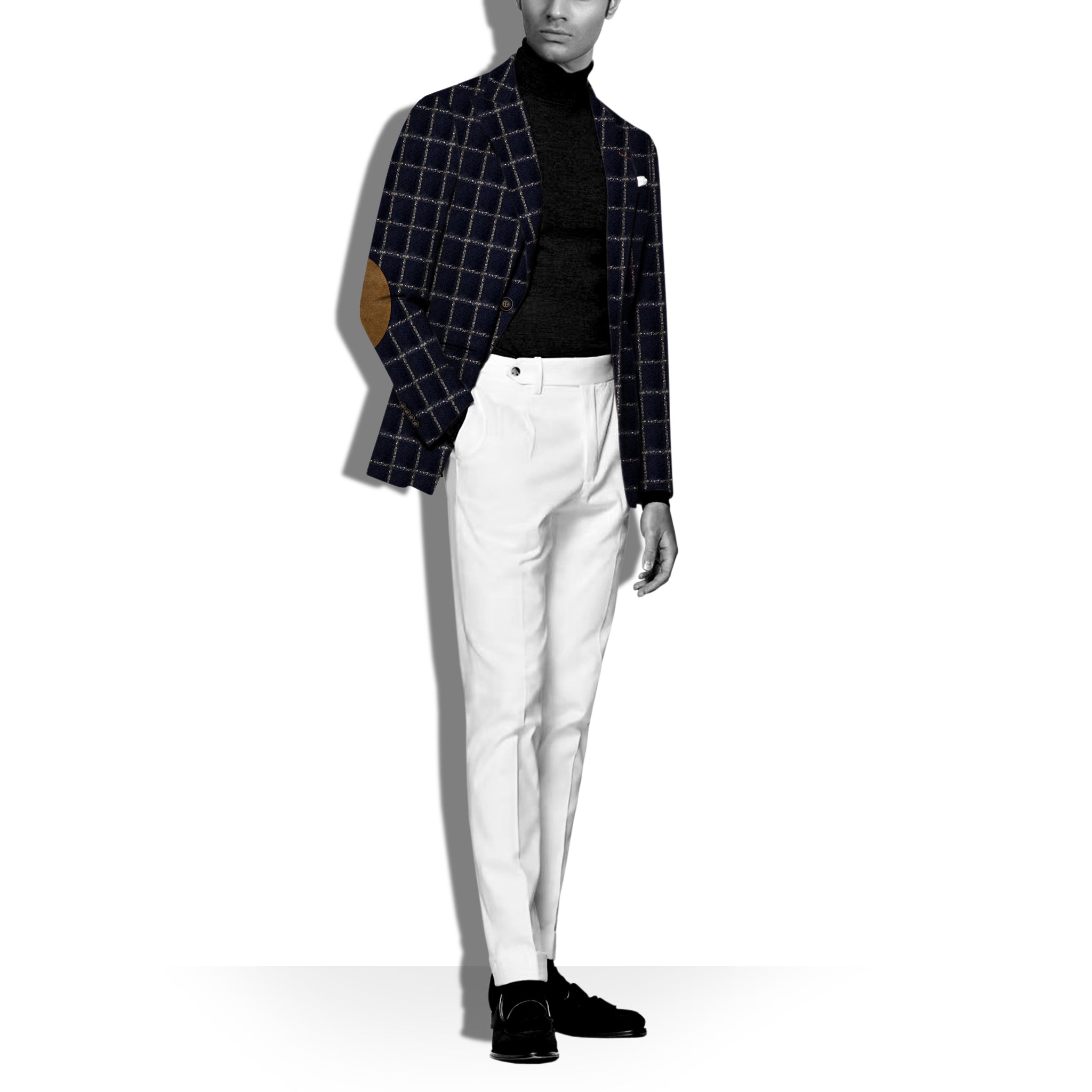 TWILIGHT - Premium Men's Navy Blue Blazer