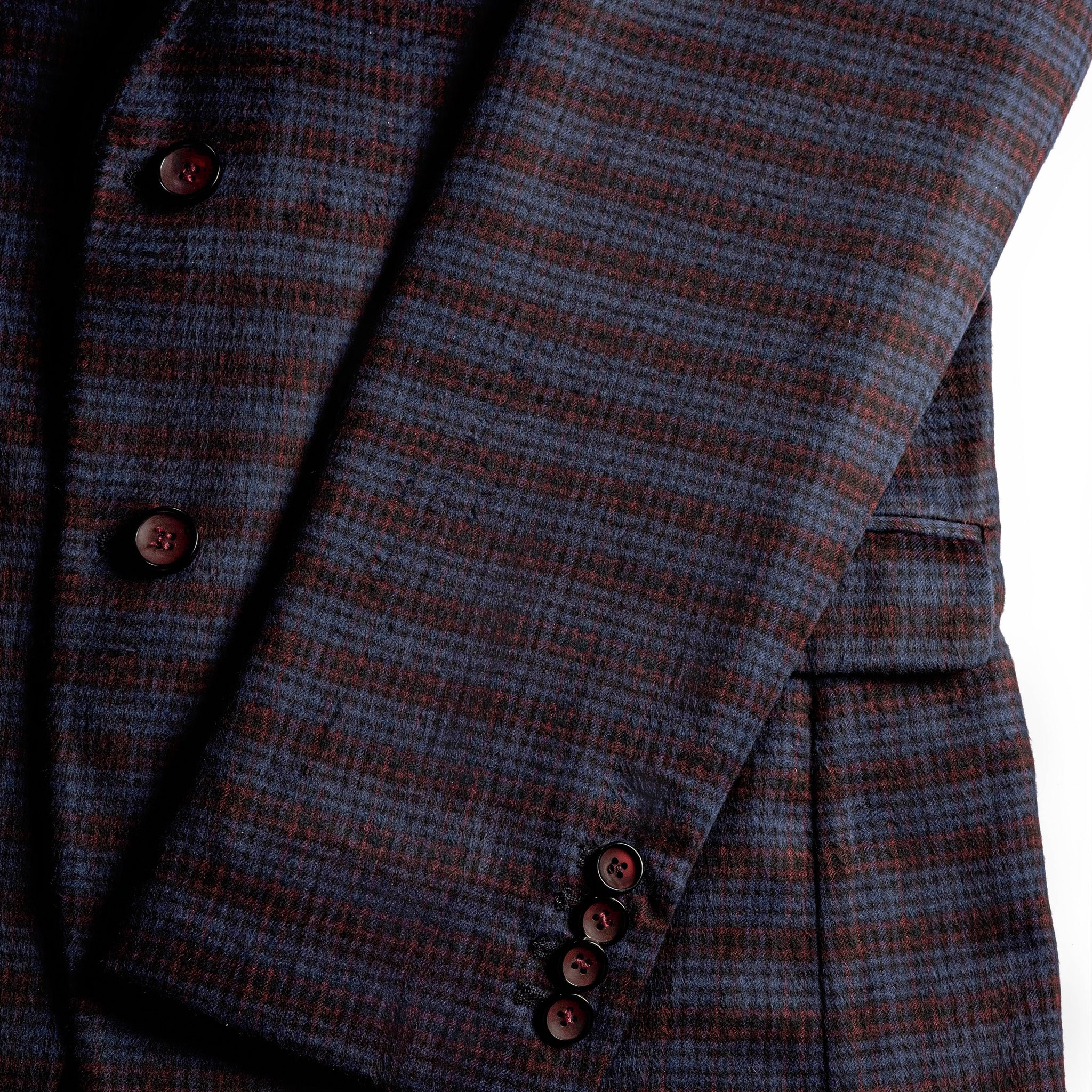 luxury men's blue with red striped blazer
