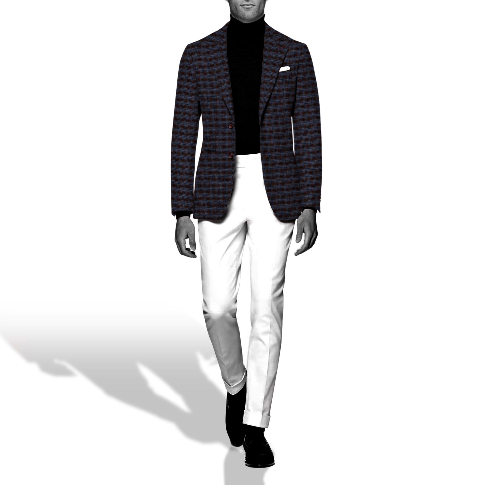 SOULFUL VOYAGE - Premium Men's Blue Striped Blazer