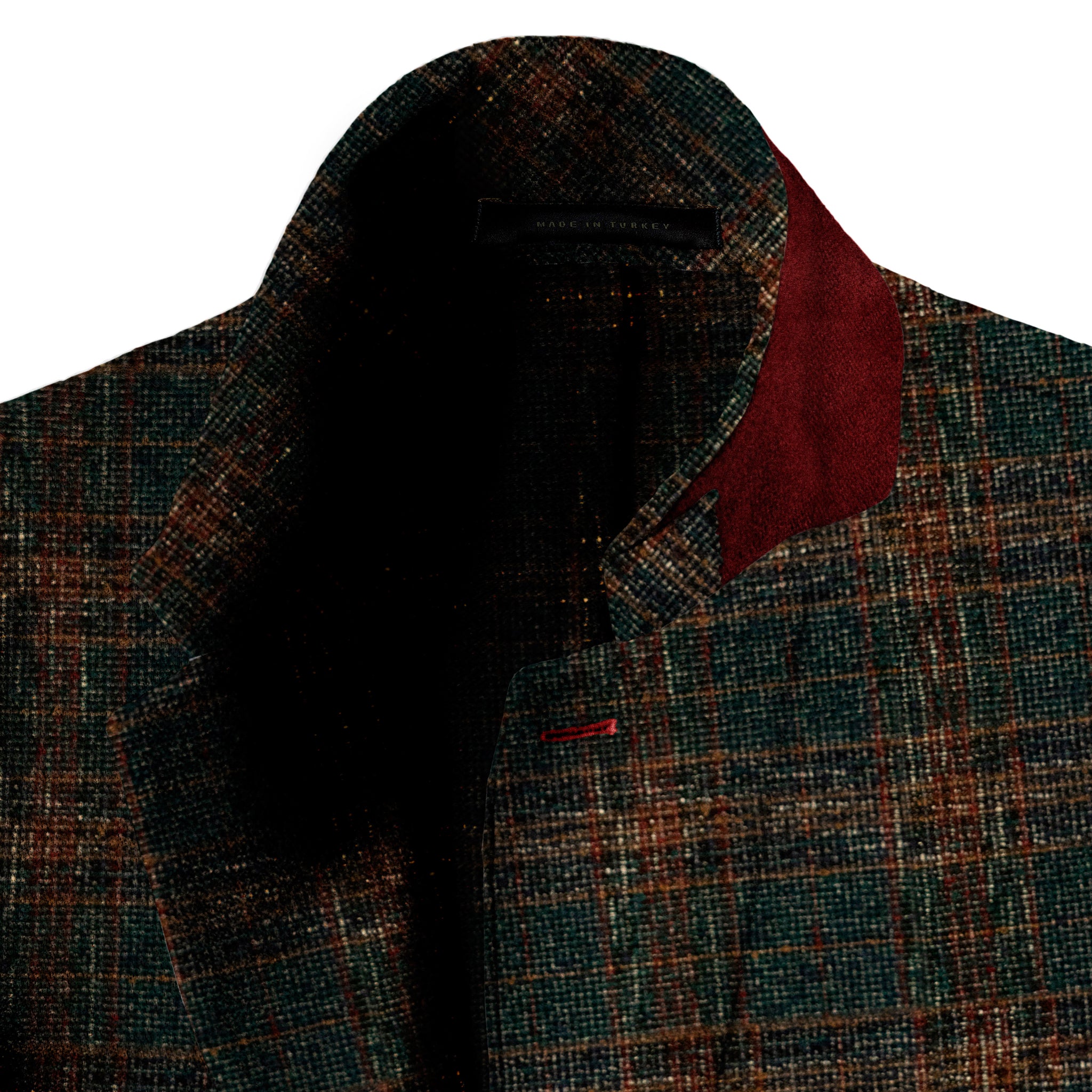 luxury mens green textured blazer