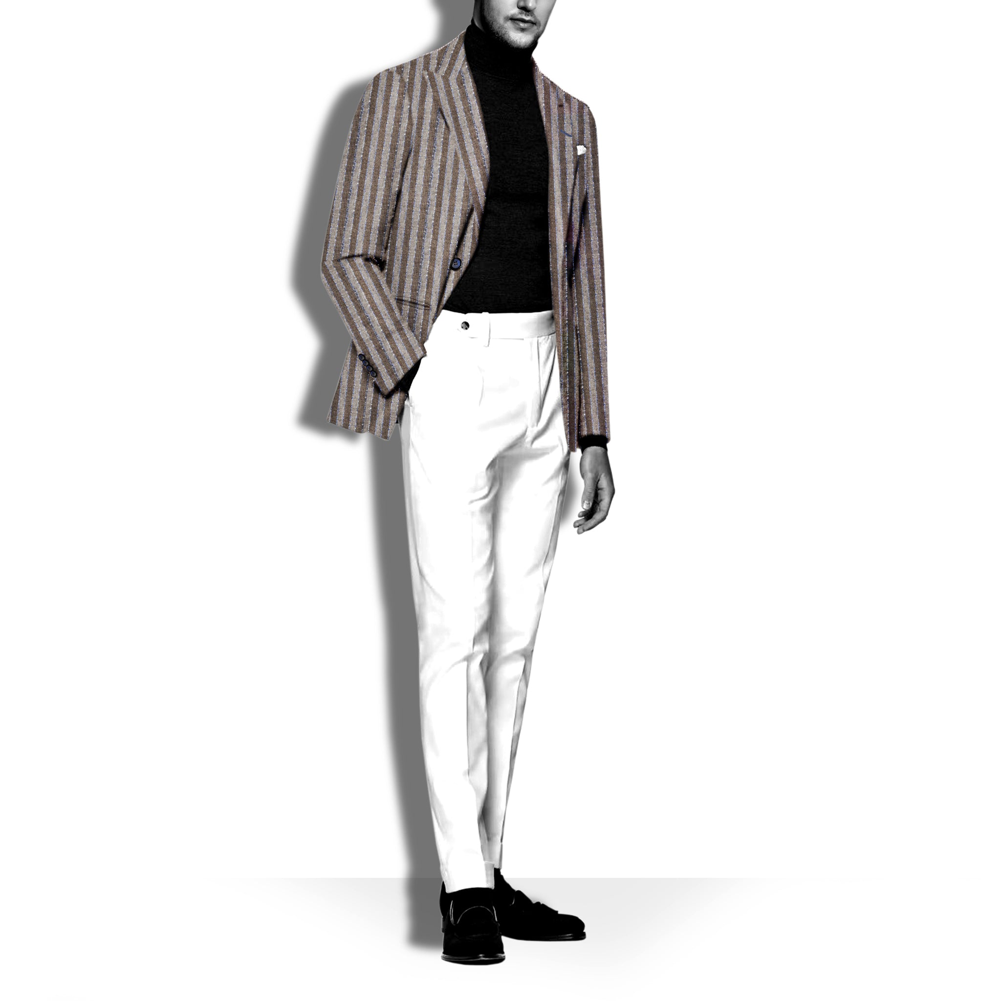 EARTHLY MYSTIK - Premium Men's Beige Blazer