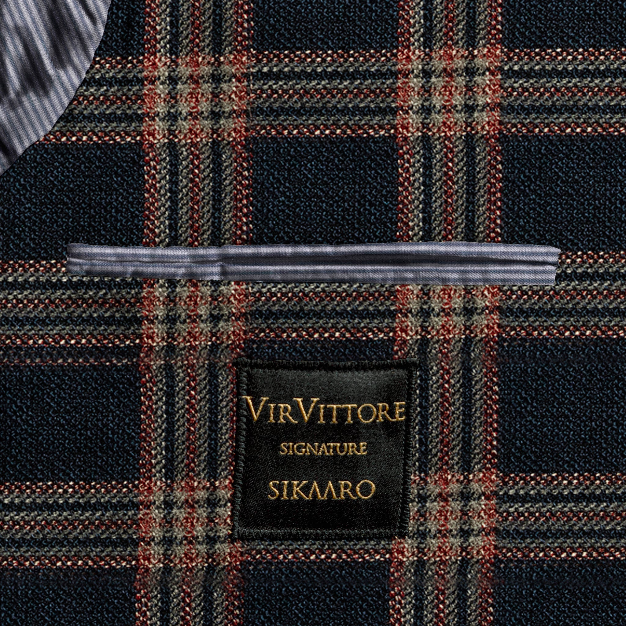 mens blue checked blazer