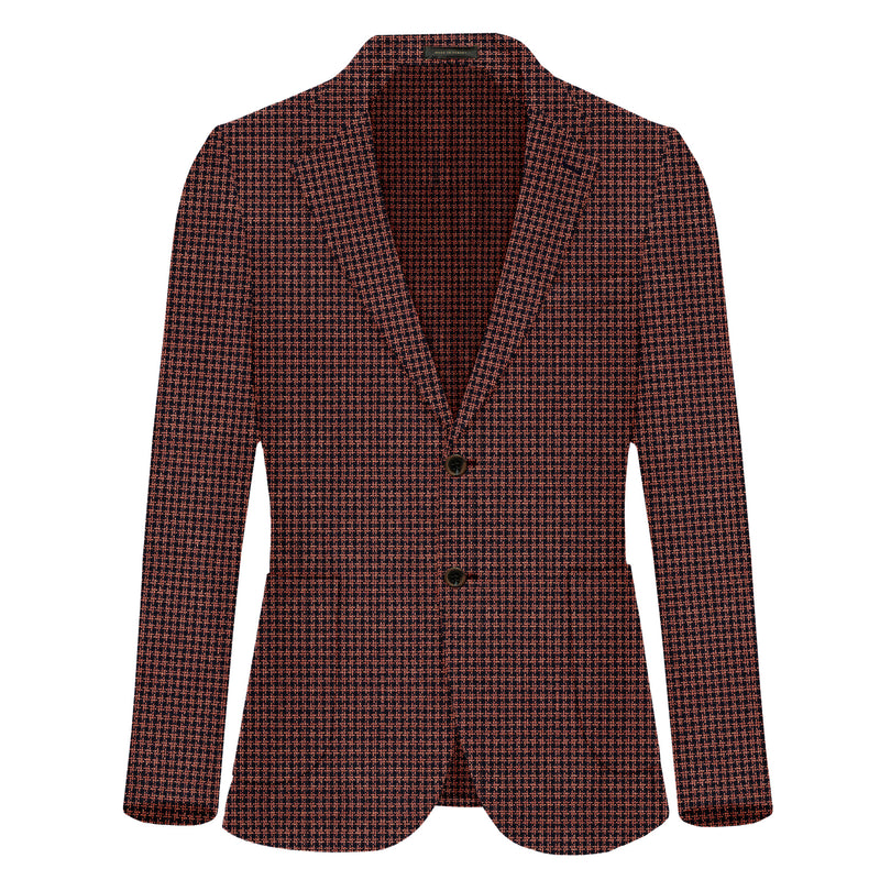 luxury mens blue textured blazer