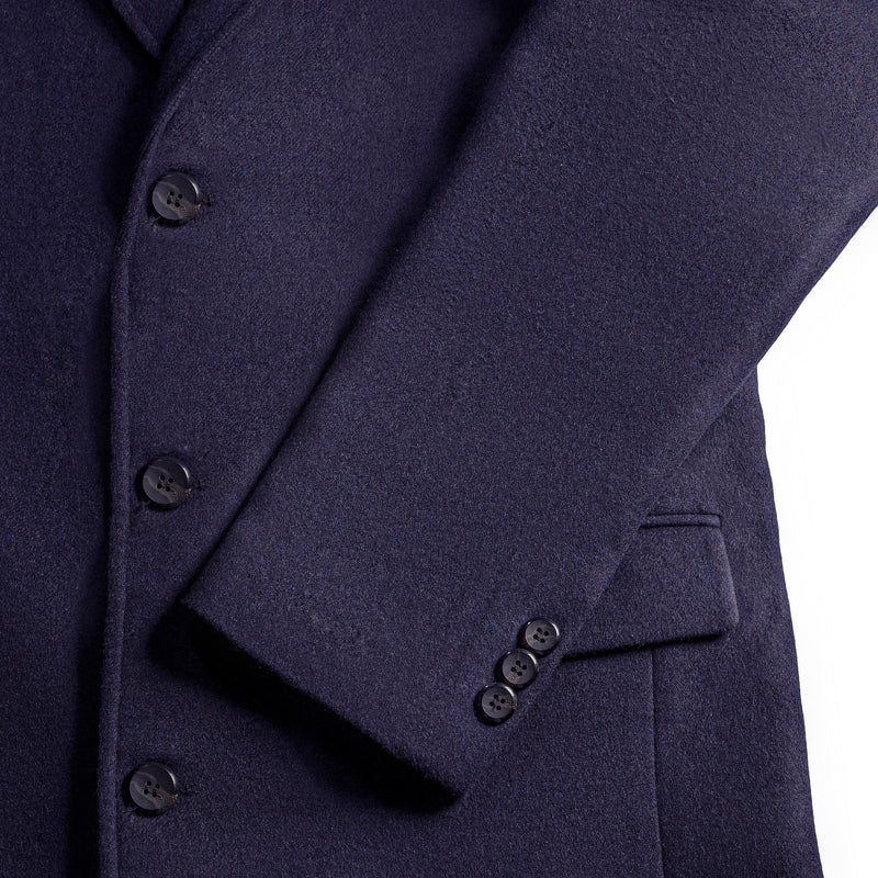 luxury mens purple wool overcoat