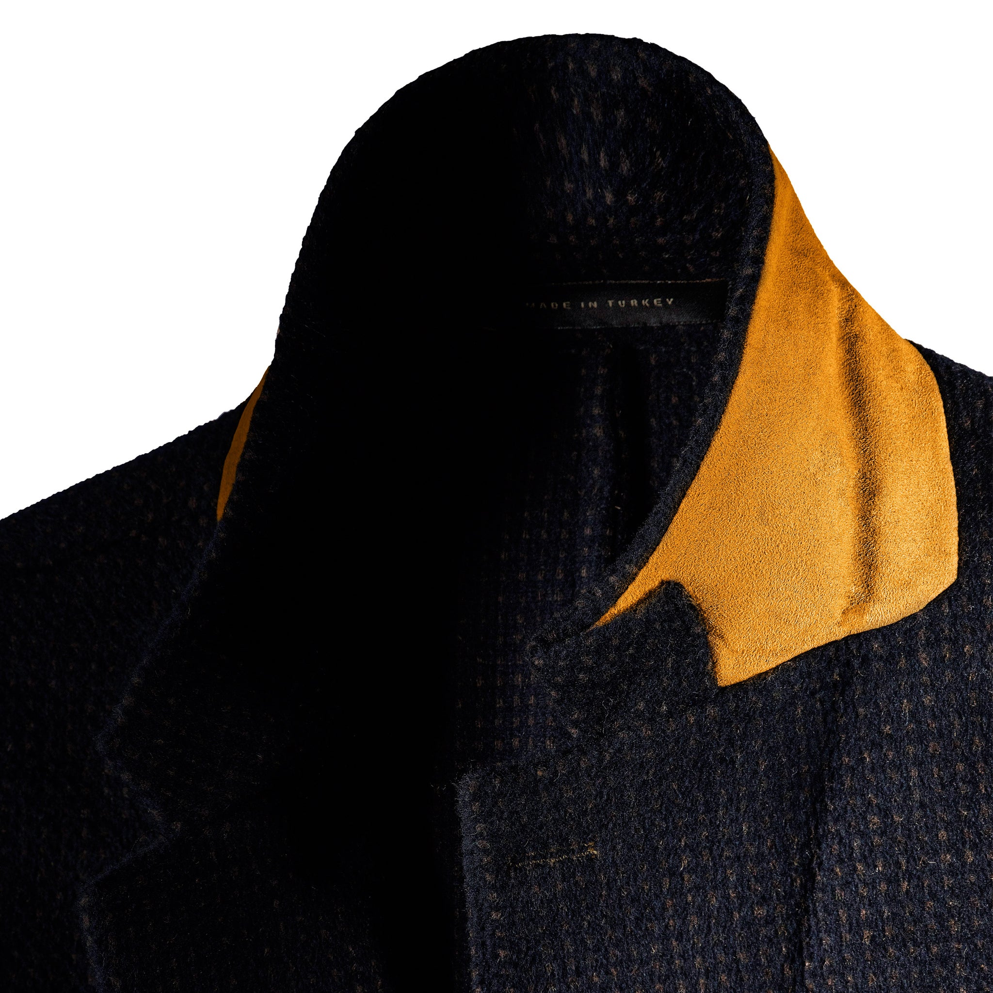 men's blue blazer with elbow patches