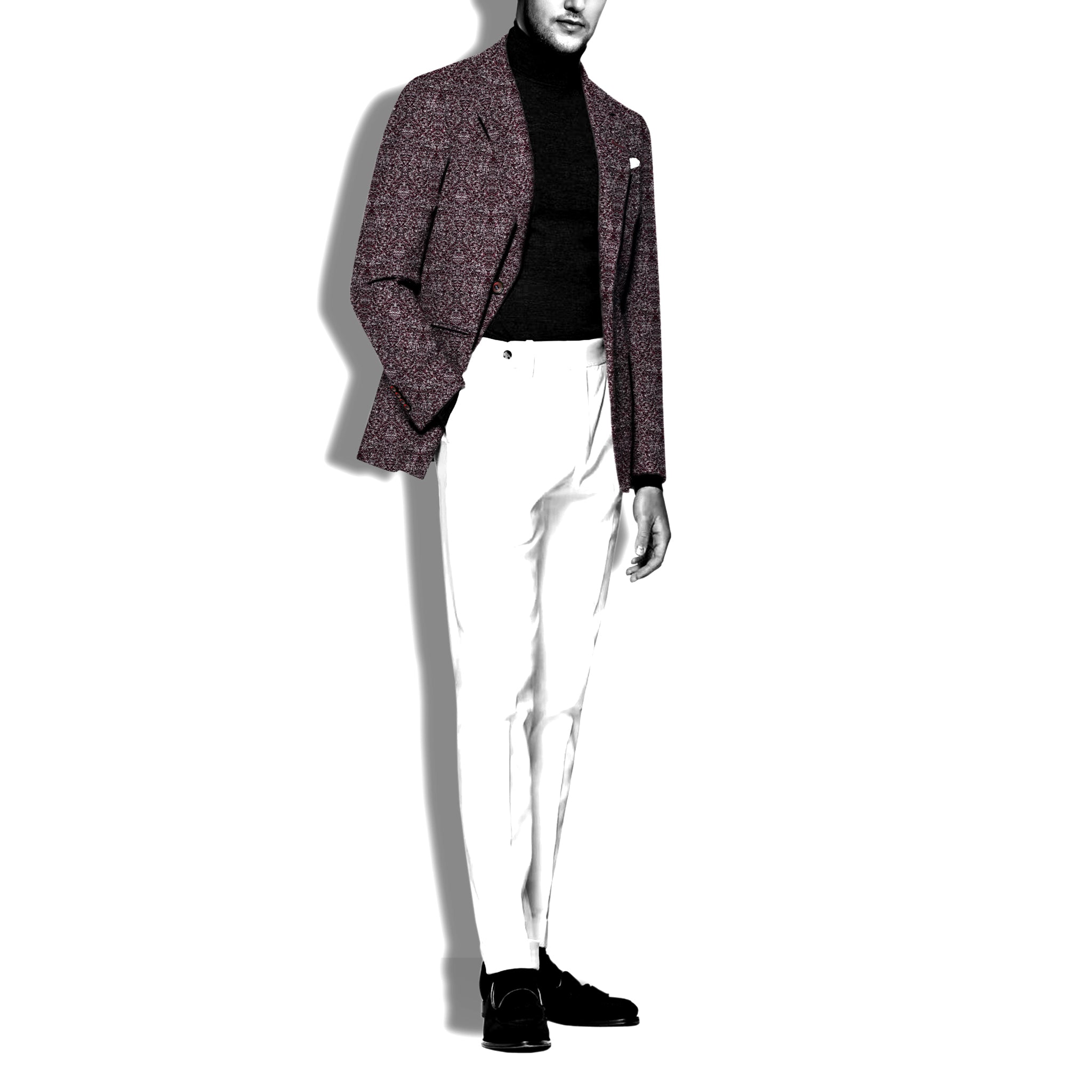 MAROON PASSION - Luxury Maroon Blazer For Men