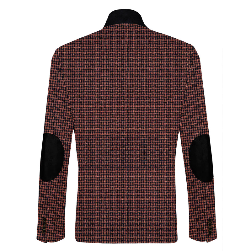 luxury mens blue textured blazer