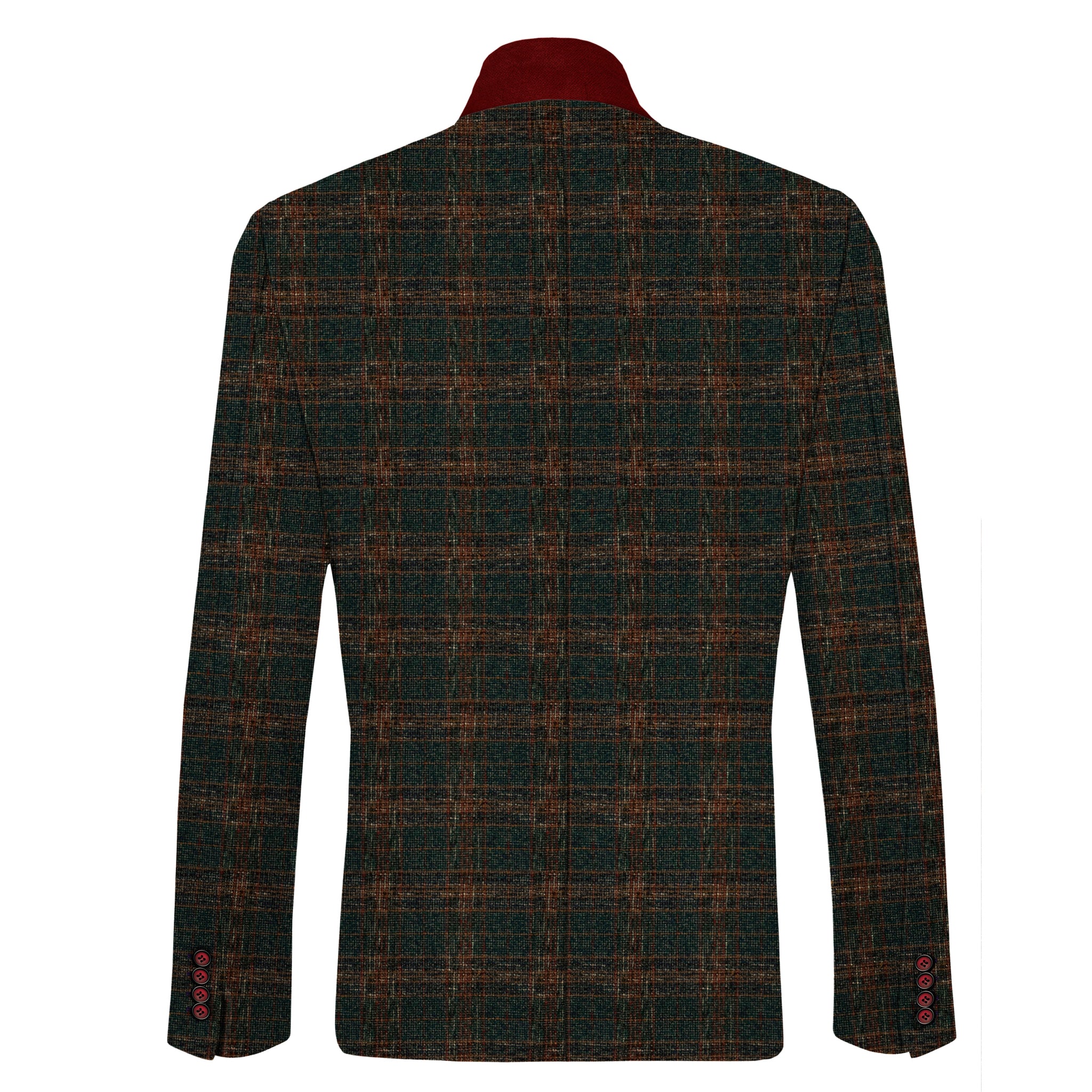 luxury mens green textured blazer