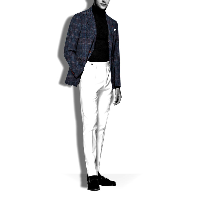 Blue discount textured blazer