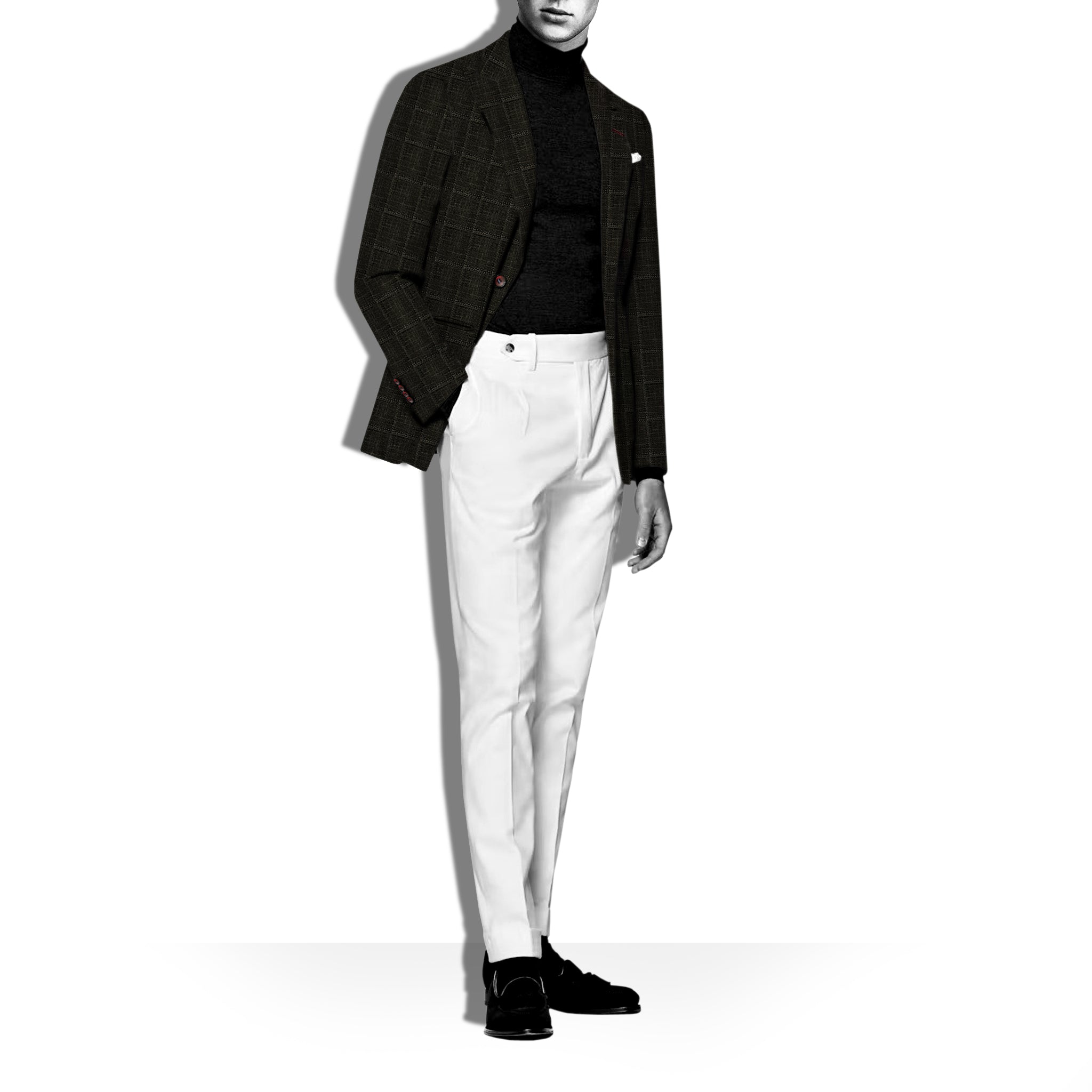YIN & YANG - Luxury Men's Black Blazer